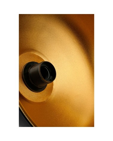 Lampada a sospensione Rena ASZ1341 metallo nero interno oro