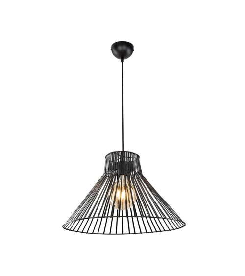 Lampada a sospensione Panama MDL4135 filo metallico nero