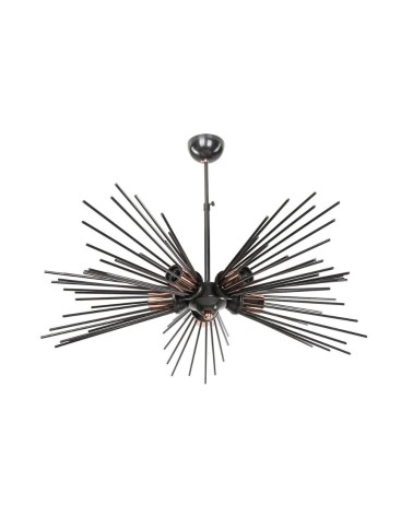 Lampada da soffitto a 5 luci Salem MDL3806 metallo nero