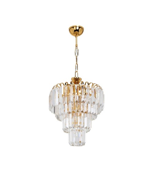 Lampada da soffitto a 3 luci  Miranda MDL3831 vetro e oro