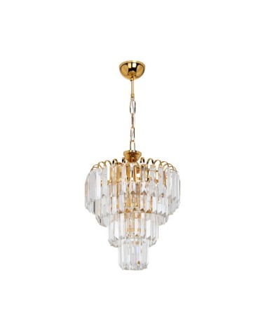 Lampada da soffitto a 3 luci  Miranda MDL3831 vetro e oro