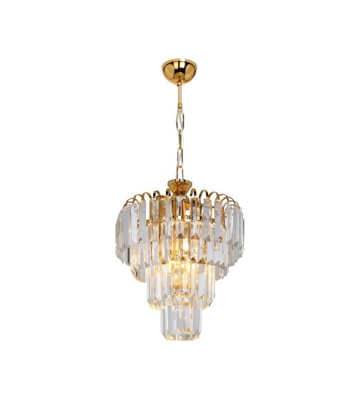 Lampada da soffitto a 3 luci  Miranda MDL3831 vetro e oro
