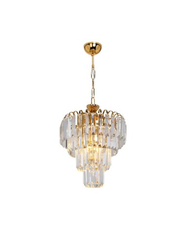 Lampada da soffitto a 3 luci  Miranda MDL3831 vetro e oro