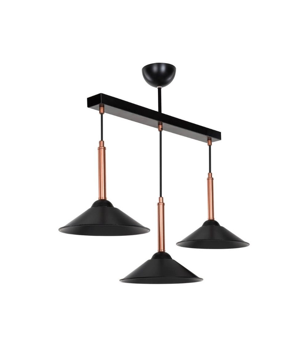 Lampada a sospensione Mandarin MDL4221 con paralumi metallo nero
