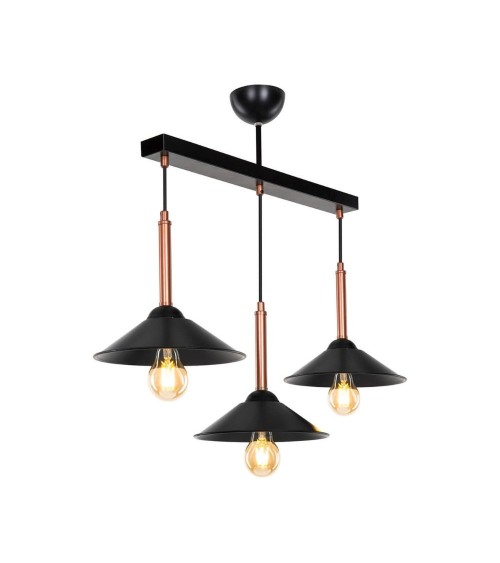Lampada a sospensione Mandarin MDL4221 con paralumi metallo nero