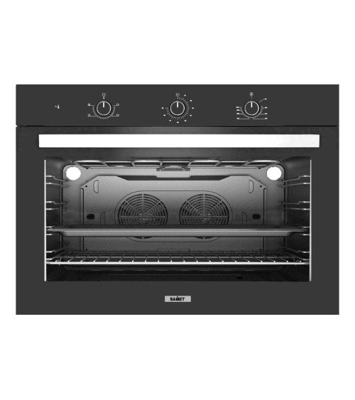 Maxi forno 90 cm Samet Apollo con timer meccanico nero