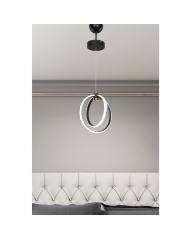 Lampada a sospensione Felicia due cerchi Led ASZ1591