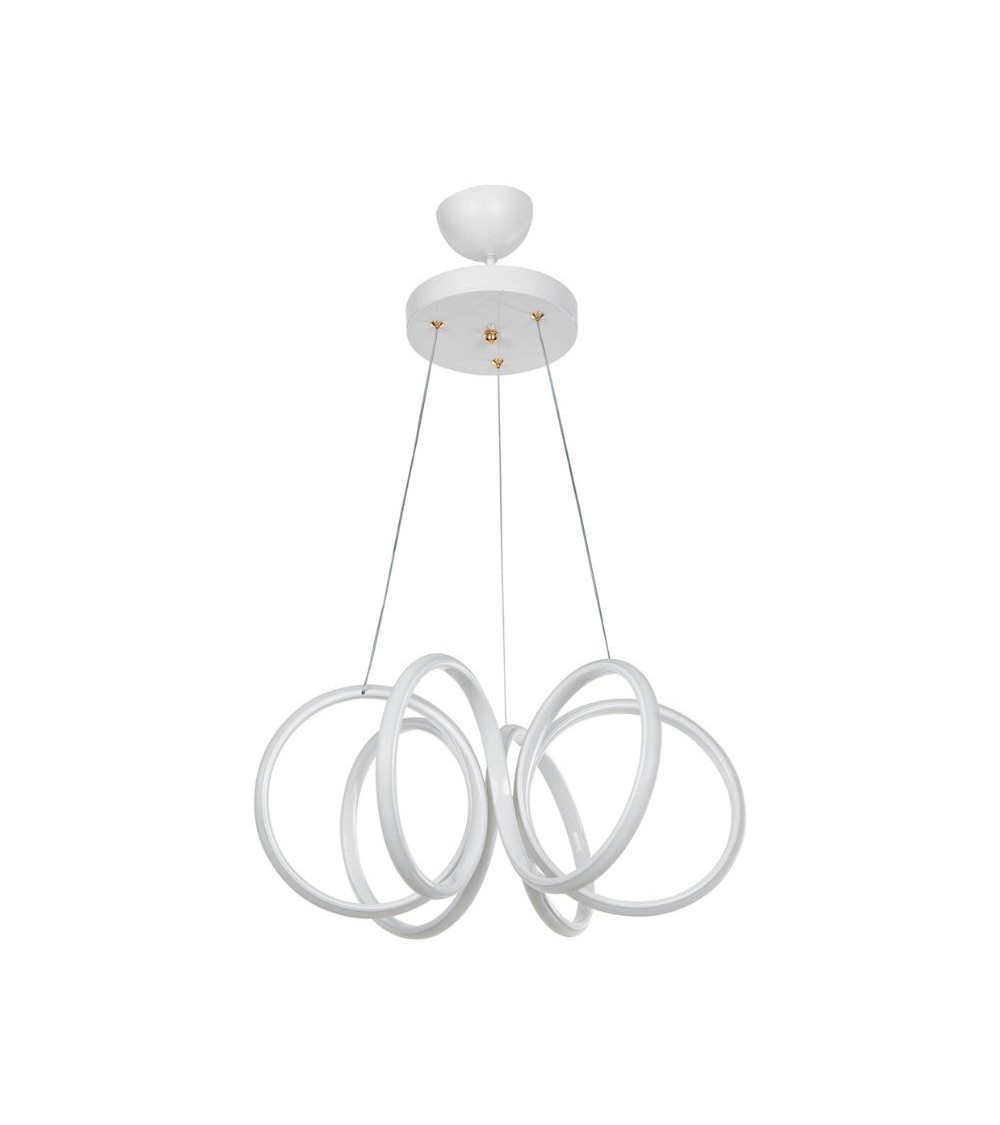 Lampada a sospensione LED Ilya forma spirale bianca MDL4439
