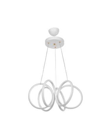 Lampada a sospensione LED Ilya forma spirale bianca MDL4439