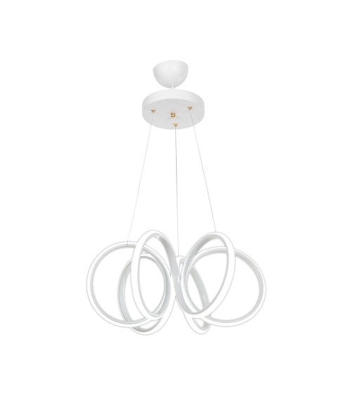 Lampada a sospensione LED Ilya forma spirale bianca MDL4439