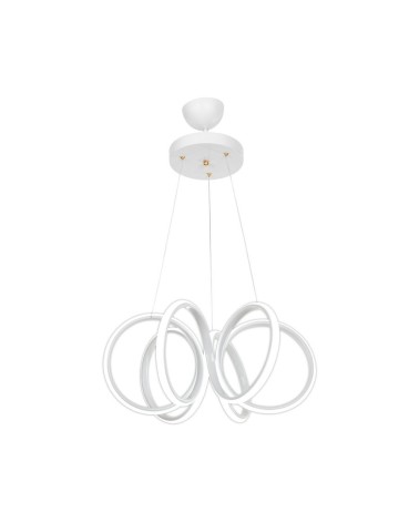 Lampada a sospensione LED Ilya forma spirale bianca MDL4439