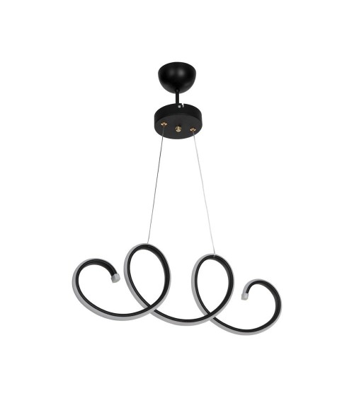 Lampada a sospensione LED Afra forma spirale nera MDL4441