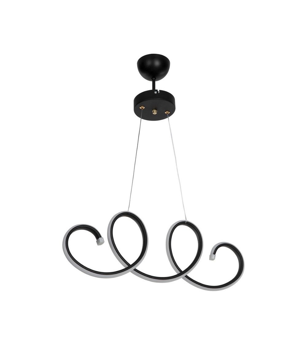 Lampada a sospensione LED Afra forma spirale nera MDL4441
