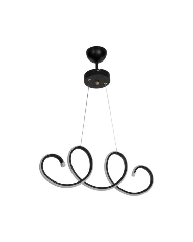 Lampada a sospensione LED Afra forma spirale nera MDL4441