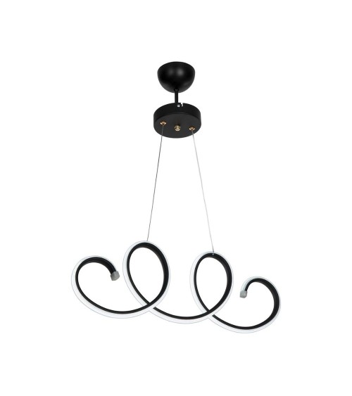 Lampada a sospensione LED Afra forma spirale nera MDL4441
