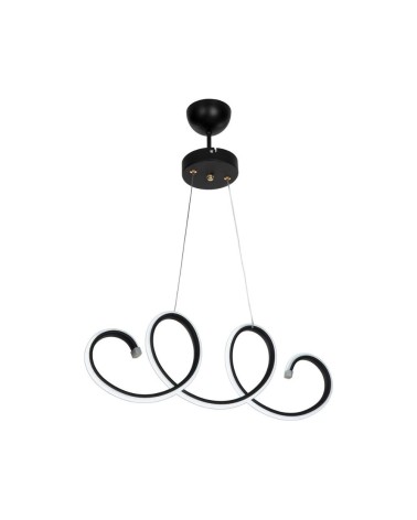 Lampada a sospensione LED Afra forma spirale nera MDL4441
