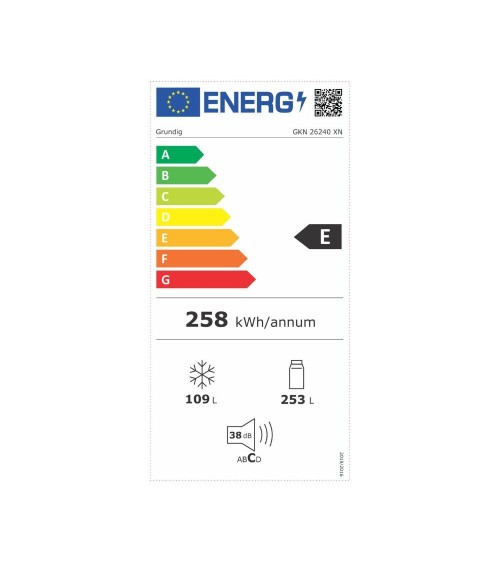 Frigorifero combinato Grundig libera installazione total no frost GKN26840XN INOX classe E