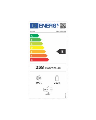 Frigorifero combinato Grundig libera installazione total no frost GKN26840XN INOX classe E