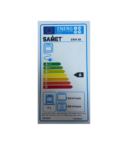 Samet forno multifunzione 85 lt Erik85 nero