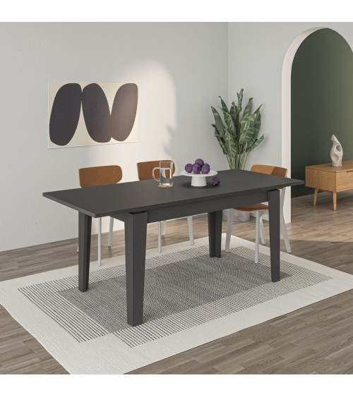 Tavolo allungabile Tolmen antracite 140x80 cm