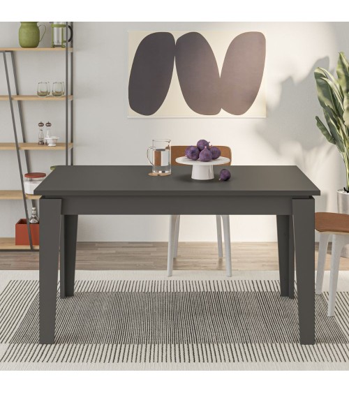 Tavolo allungabile Tolmen antracite 140x80 cm