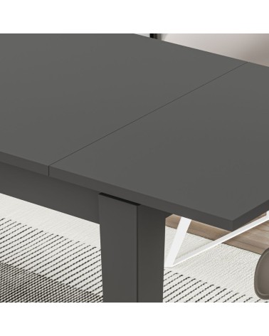 Tavolo allungabile Tolmen antracite 140x80 cm