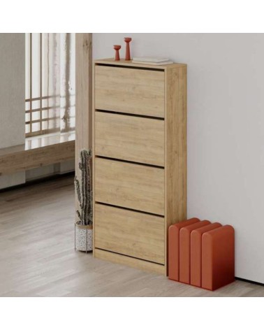 Scarpiera SHC540OAK quattro ante a ribalta rovere