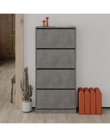 Scarpiera SHC540RETRO quattro ante a ribalta retro grey