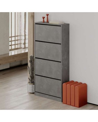 Scarpiera SHC540RETRO quattro ante a ribalta retro grey