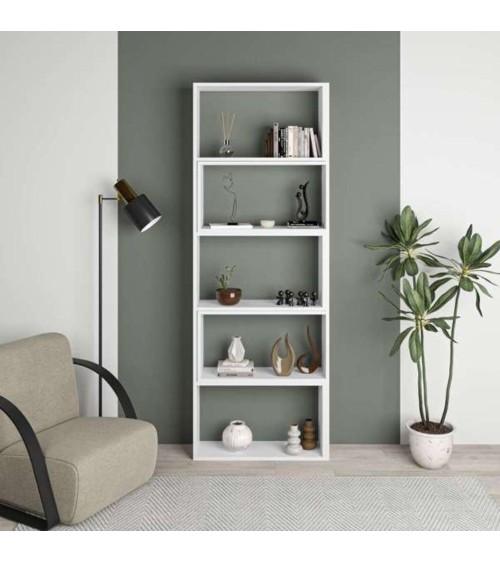 Libreria Wish estensibile angolare bianca 200h