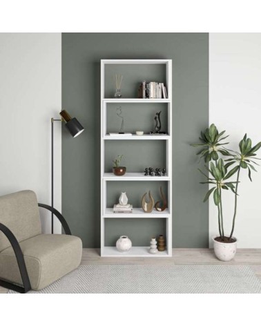 Libreria Wish estensibile angolare bianca 200h