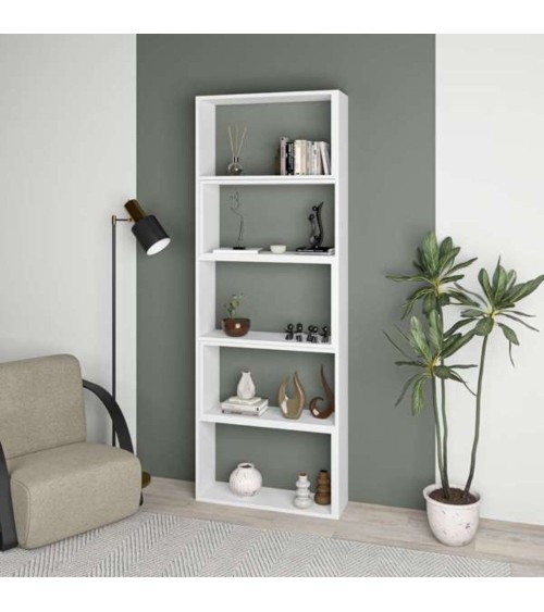 Libreria Wish estensibile angolare bianca 200h