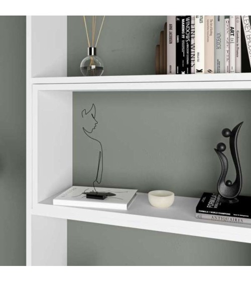 Libreria Wish estensibile angolare bianca 200h