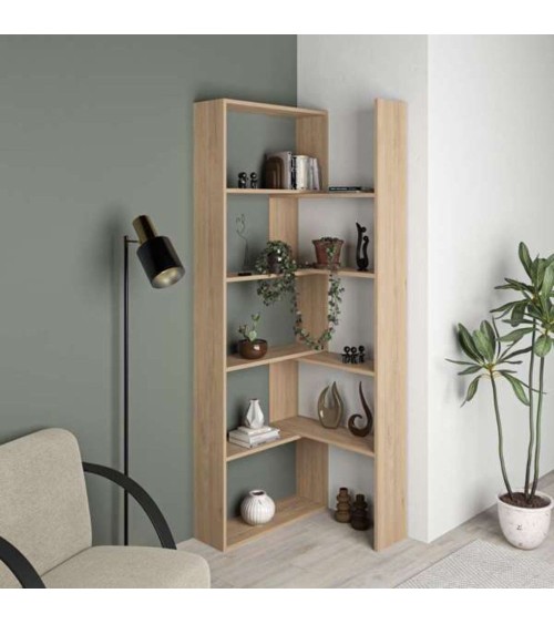 Libreria Wish estensibile angolare rovere 200h