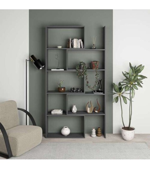 Libreria Wish estensibile angolare antracite 200h
