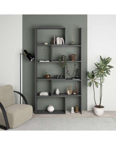 Libreria Wish estensibile angolare antracite 200h