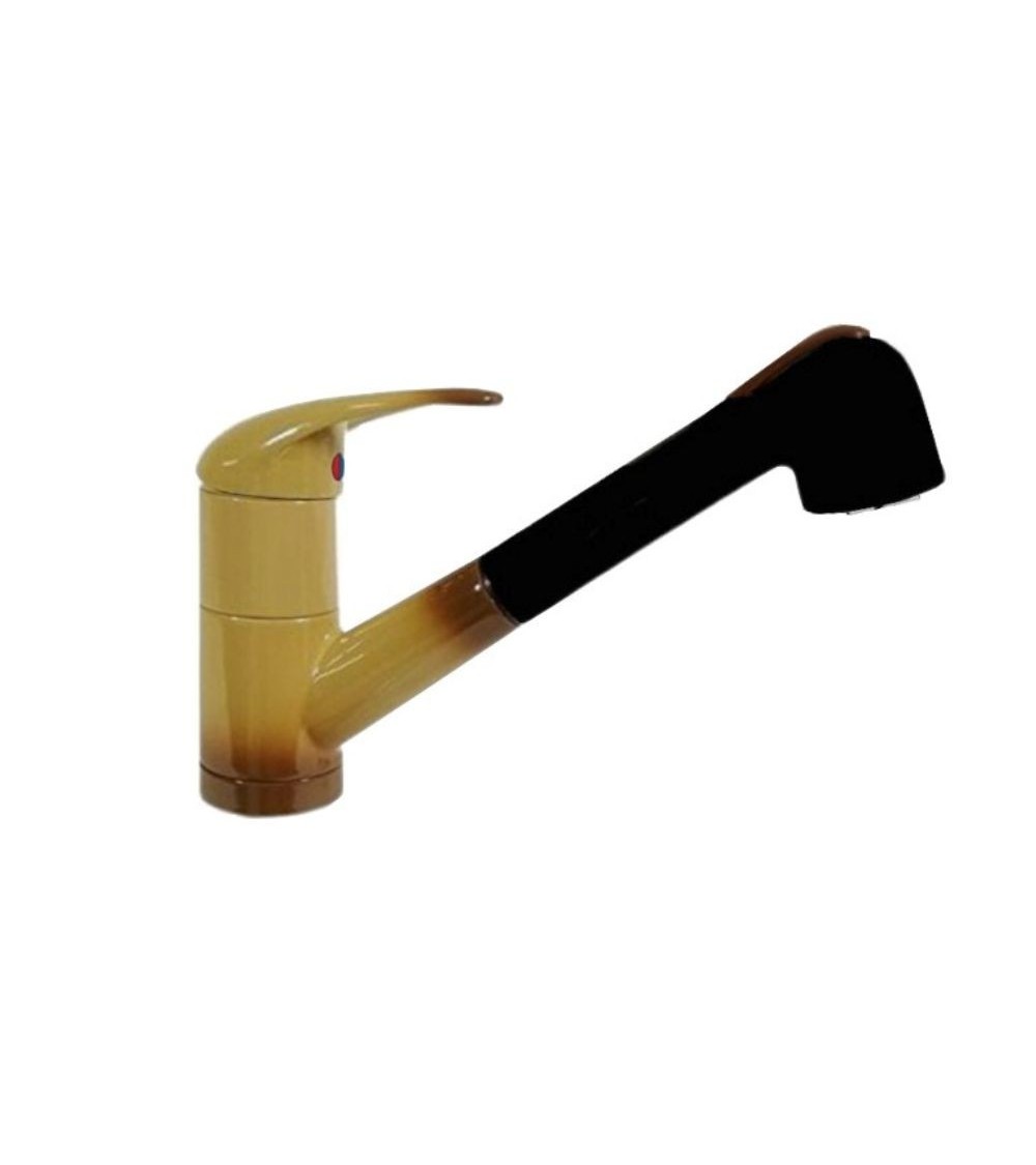 Miscelatore da cucina Mixo Paini 45DE568TCZ terra di francia doccetta estraibile
