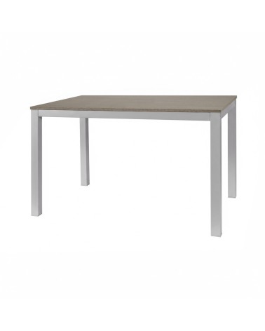 Tavolo allungabile 120x80 struttura alluminio e piano larice grigio Monster