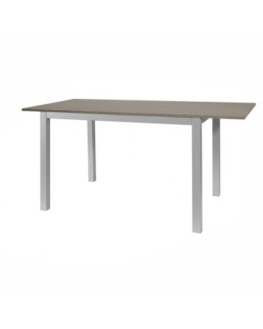 Tavolo allungabile 120x80 struttura alluminio e piano larice grigio Monster