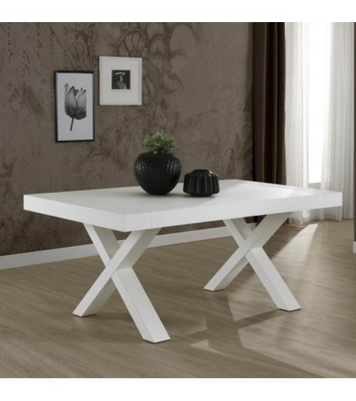 Tavolo allungabile Gondar 160x90 bianco larice