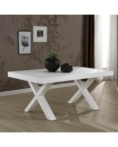 Tavolo allungabile Gondar 160x90 bianco larice