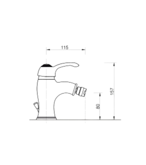 Miscelatore cromato Bologna bidet