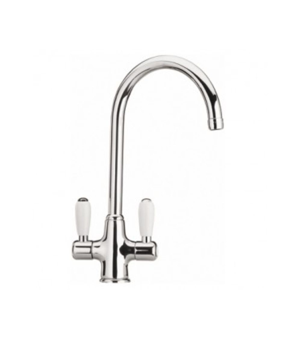 Rubinetto da cucina Paini 84CR544 cromato comandi ceramica