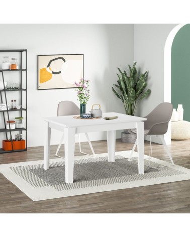 Tavolo allungabile Megaron bianco 120x80 cm