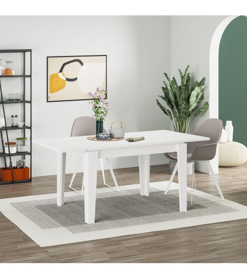 Tavolo allungabile Megaron bianco 120x80 cm