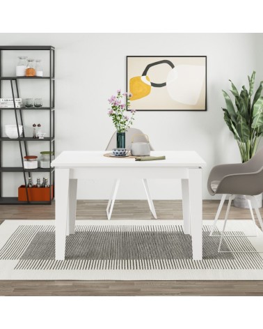 Tavolo allungabile Megaron bianco 120x80 cm