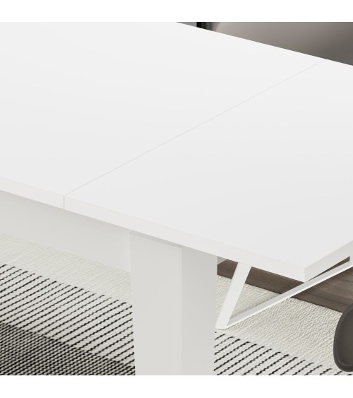 Tavolo allungabile Megaron bianco 120x80 cm