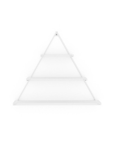 Mensola triangolare 3 ripiani Moset bianco totale MT191006
