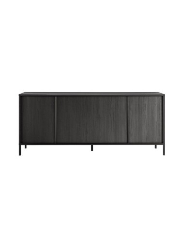 Madia Giugi 4 ante nero frassinato 206x40x86