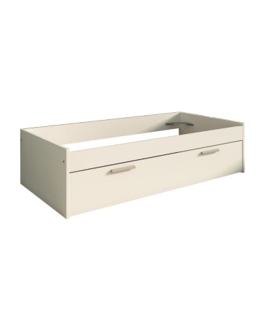 Letto singolo 1004 Blanco con cassettone estraibile